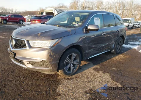 2017 Acura Mdx z USA, uszkodzony, nr VIN 5FRYD4H31HB005698